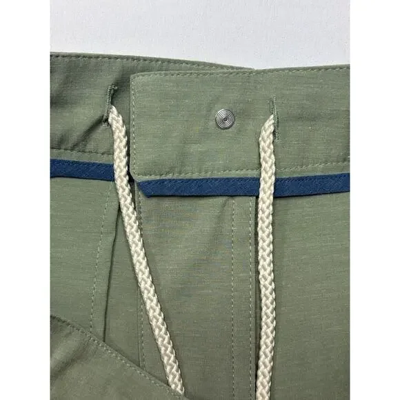 Faherty Brand All Day Men's Green Drawstring  Shorts - Size 31 (31x6.5) - Picture 2 of 7